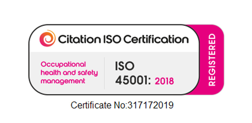 iso 45001 certification logo awarded to trident
